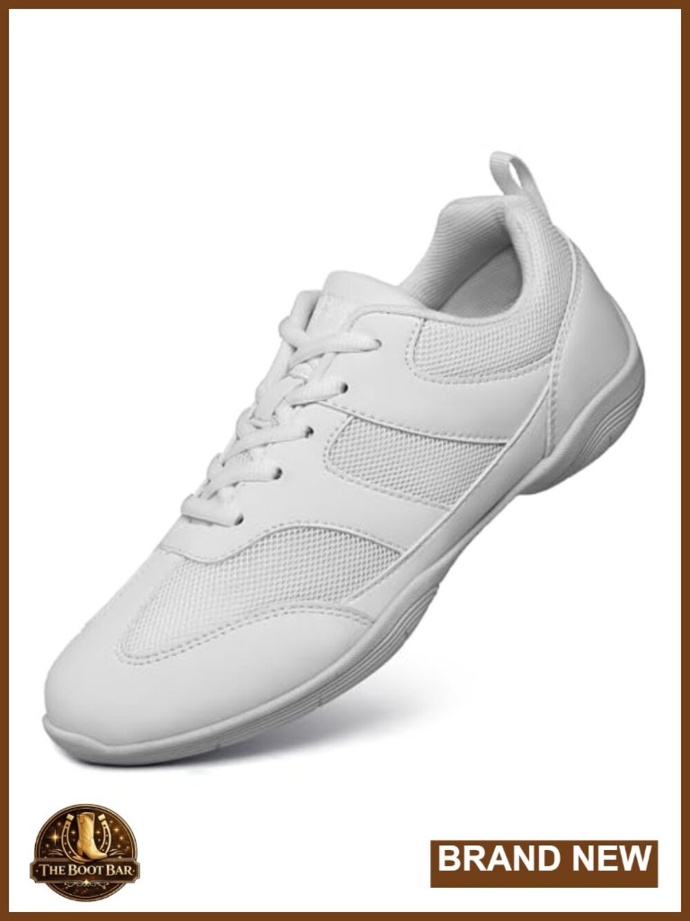 Cheer Shoes Faux Leather Cheerleading Athletic Dance Shoes Lace-Up
